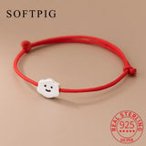 925 Silver Cloud Red Rope Bracelet Classic Party Jewelry