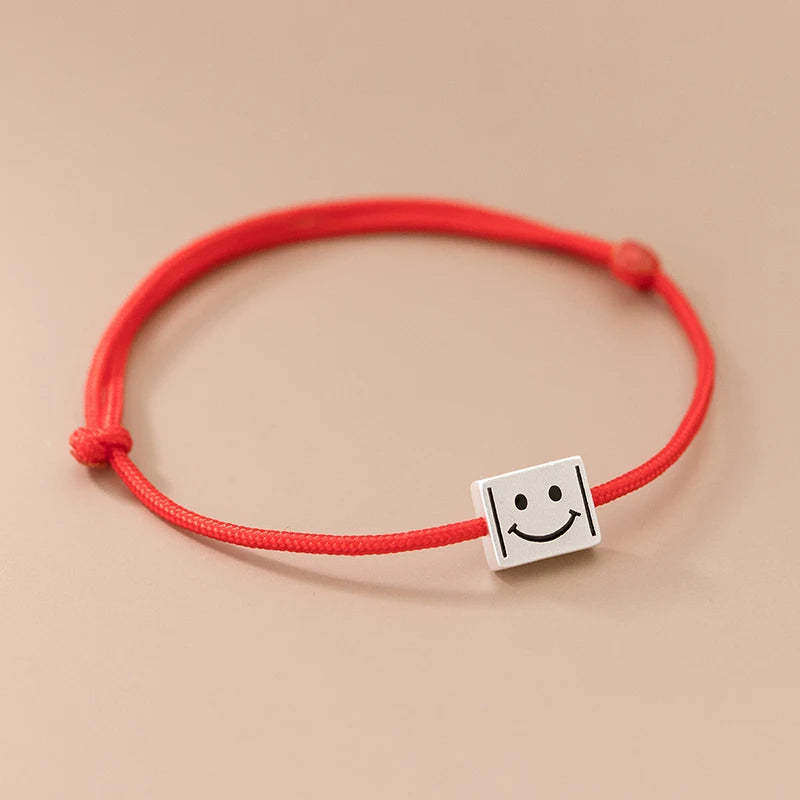 925 Silver Cloud Red Rope Bracelet Classic Party Jewelry