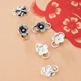 925 Sterling Silver Diversity Necklace Clasp Chain Button Charms