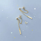 925 Silver Tassel Drop Earrings Classic Fine Jewelry