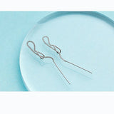 925 Silver Tassel Stick Bar Dangle Earrings