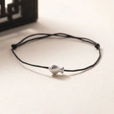 925 Silver Fish Red Rope Bracelet Women's Animal Jewelry