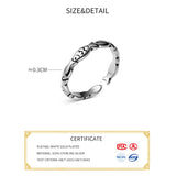 925 Silver Fish Stack Animal Ring For Women Fine Jewelry