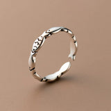 925 Silver Fish Stack Animal Ring For Women Fine Jewelry