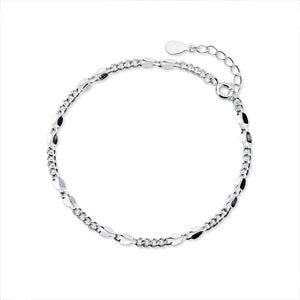 925 Silver Geometric Bracelet Women Party Minimalist Fine Jewelry