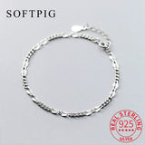 925 Silver Geometric Bracelet Women Party Minimalist Fine Jewelry