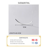 925 Sterling Silver Geometric Choker Necklace for Women Party