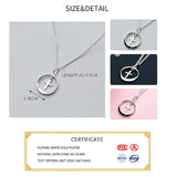 925 Silver Geometric Cross Pendant Necklace Fine Jewelry