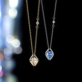 925 Silver Zircon Choker Necklace Minimalist Bijoux