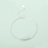 925 Sterling Silver Tiny Cat Charm Bracelet for Women