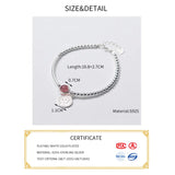 Gothic Disc Pendant Bracelet with Strawberry Crystal - Fine Jewelry