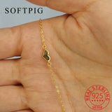 925 Sterling Silver Heart Chain 14K Bracelet For Women
