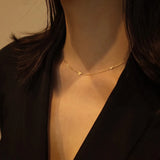 925 Silver Heart Choker Necklace 14K Women Party Jewelry