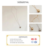 925 Silver Heart Pendant Necklace Romantic Women's Jewelry