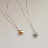 925 Silver Heart Pendant Necklace Romantic Women's Jewelry