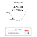 925 Sterling Silver Heart Choker Necklace Bohemia Accessories