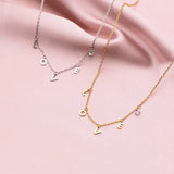 925 Silver LOVE Choker Necklace Women Party Jewelry Minimalist Accessory