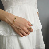 925 Silver Round Bracelet for Women Party Jewelry Gift