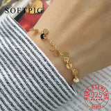 925 Silver Round Bracelet for Women Party Jewelry Gift