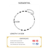 925 Silver Minimalist Bracelet Charming Women Party Bohemian Fine Jewelry