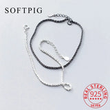 Genuine 925 Silver Bracelet for Women Party Fine Jewelry