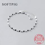 925 Silver Minimalist Bracelet Charming Women Party Bohemian Fine Jewelry