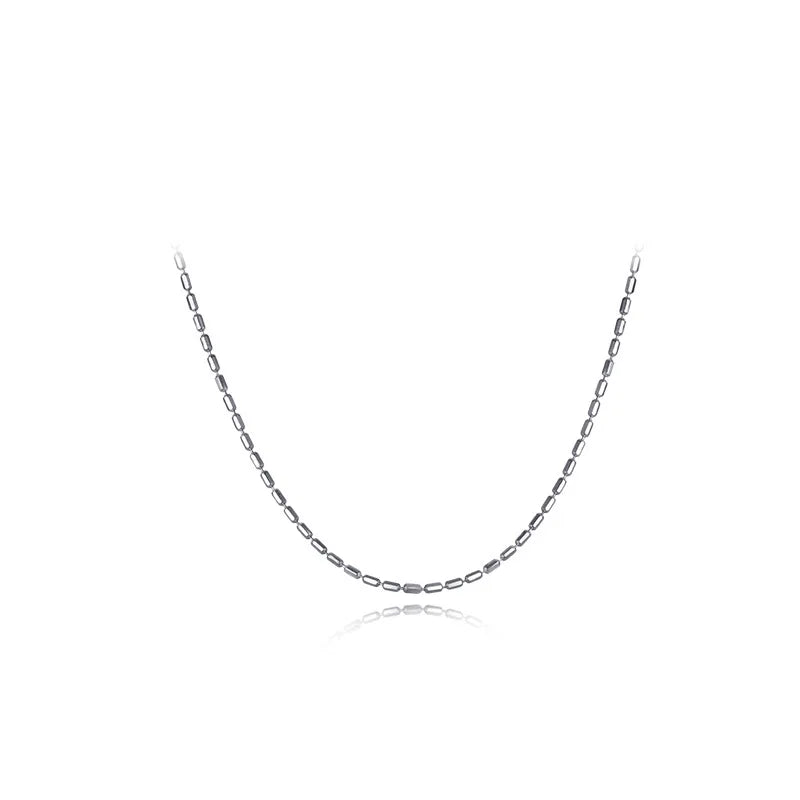 925 Silver Chain Choker Necklace for Women Punk Jewelry