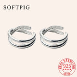 925 Silver Geometric Cross Clip Earrings for Women Party Jewelry