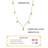 925 Sterling Silver Water Drop Necklace Minimalist Style