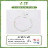 925 Silver Bead Chain Bracelet Women's Fashion Jewelry