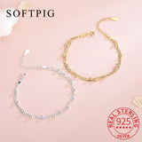 925 Silver Bead Chain Bracelet Women's Fashion Jewelry