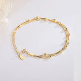 925 Silver Bead Chain Bracelet Women's Fashion Jewelry