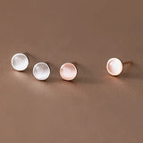 Real 925 Silver Opal Stud Earrings for Women Party Jewelry