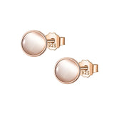Real 925 Silver Opal Stud Earrings for Women Party Jewelry