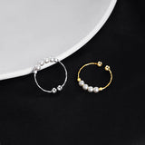 925 Sterling Silver Pearl Ring For Women Party Fine Jewelry