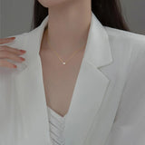 925 Silver Zircon Choker Necklace for Women Fine Jewelry Accessory