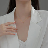 925 Silver Zircon Choker Necklace for Women Fine Jewelry Accessory