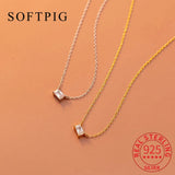 925 Silver Zircon Choker Necklace for Women Fine Jewelry Accessory