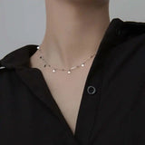 925 Sterling Silver Bead Choker Necklace for Women Party