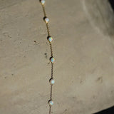 925 Silver Opal 18K Chain Bracelet Women Party Jewelry Gift