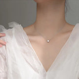 925 Silver Square Zircon Choker Necklace 3/4/5mm Women