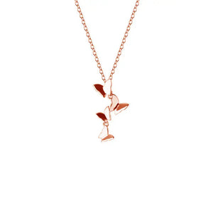 925 Silver Butterfly Pendant Necklace Boho Accessories