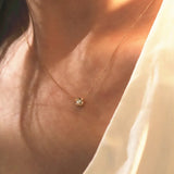 925 Silver Zircon CZ Moon Choker Necklace For Women