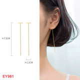 925 Silver Zircon Tassel Star Studs For Women