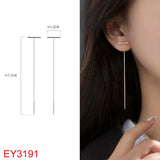 925 Silver Zircon Tassel Star Studs For Women