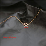 925 Silver Zircon Round Charm Bracelet 14K for Women