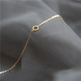 925 Silver Zircon Round Charm Bracelet 14K for Women