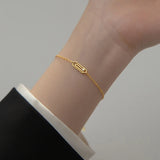 925 Silver Zircon Chain Bracelet Classic Minimalist Jewelry