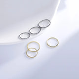 925 Silver Zircon Round Ring for Women Classic Jewelry