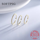 925 Silver Zircon Round Ring for Women Classic Jewelry